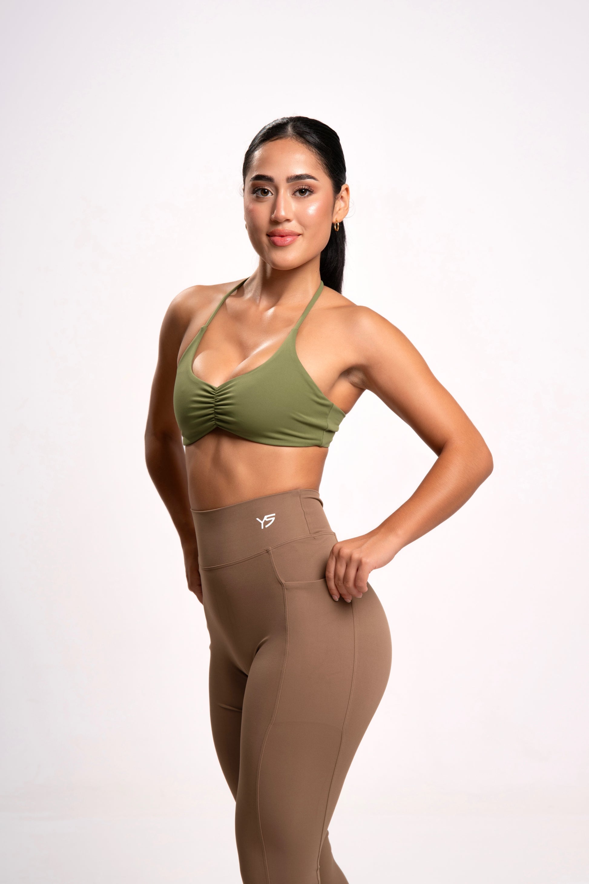 Sujetador Deportivo Gimnasio Verde mujer