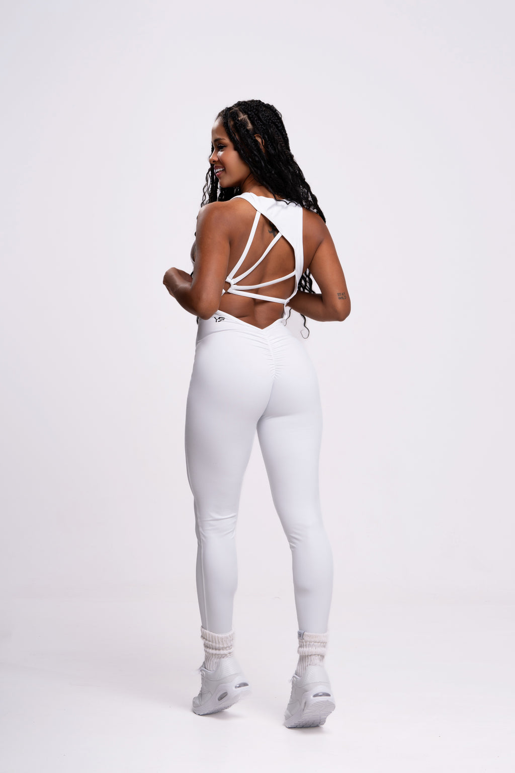 body largo deportivo mujer blanco