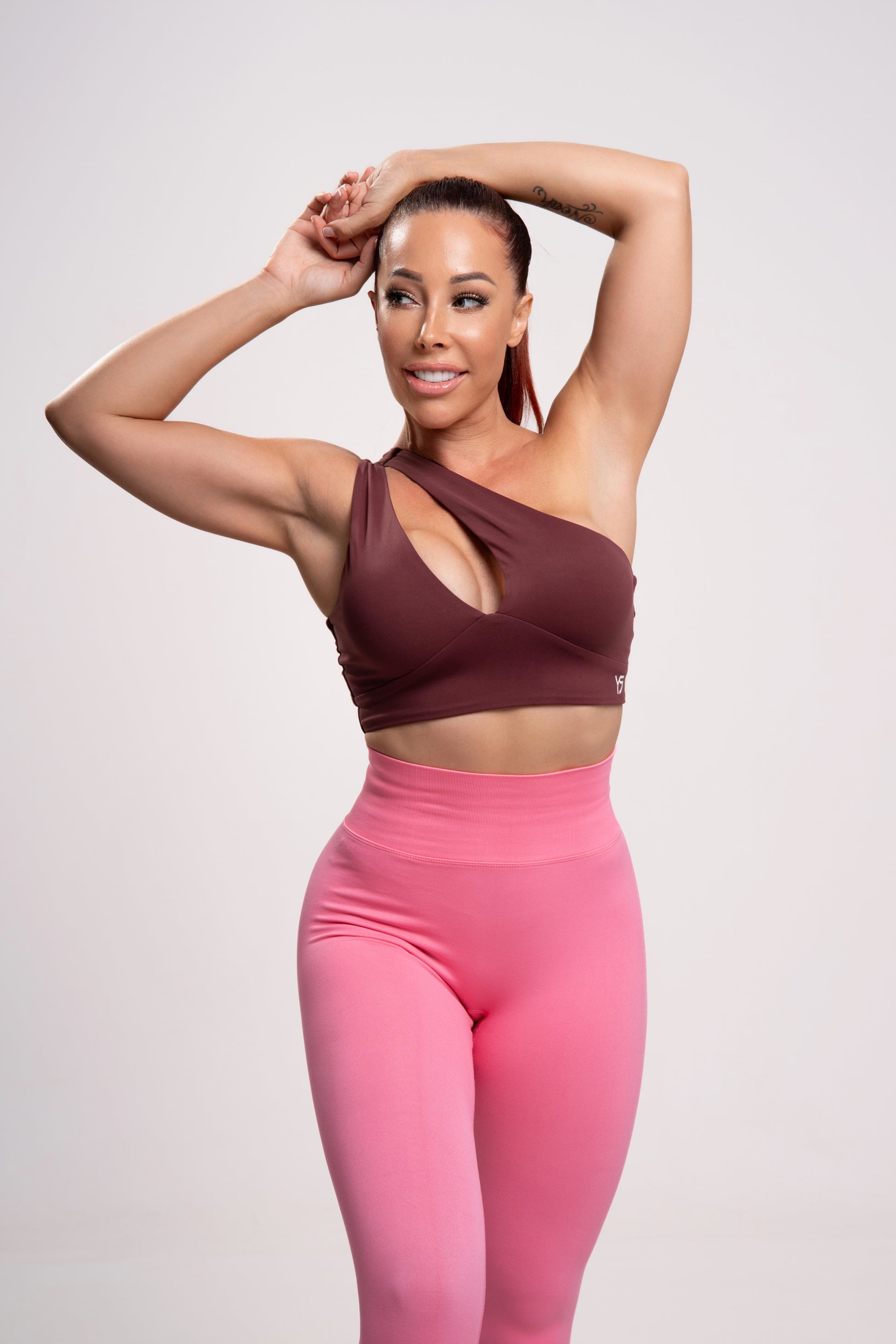 leggings mujer cintura alta rosas