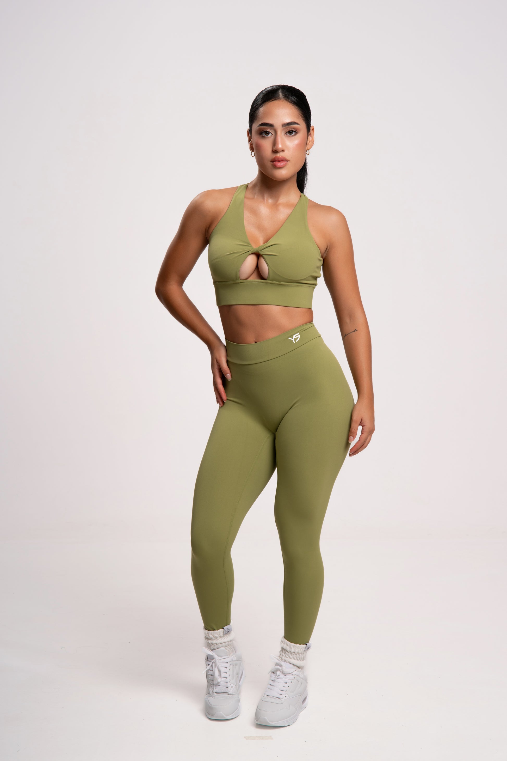 leggings mujer deporte verdes
