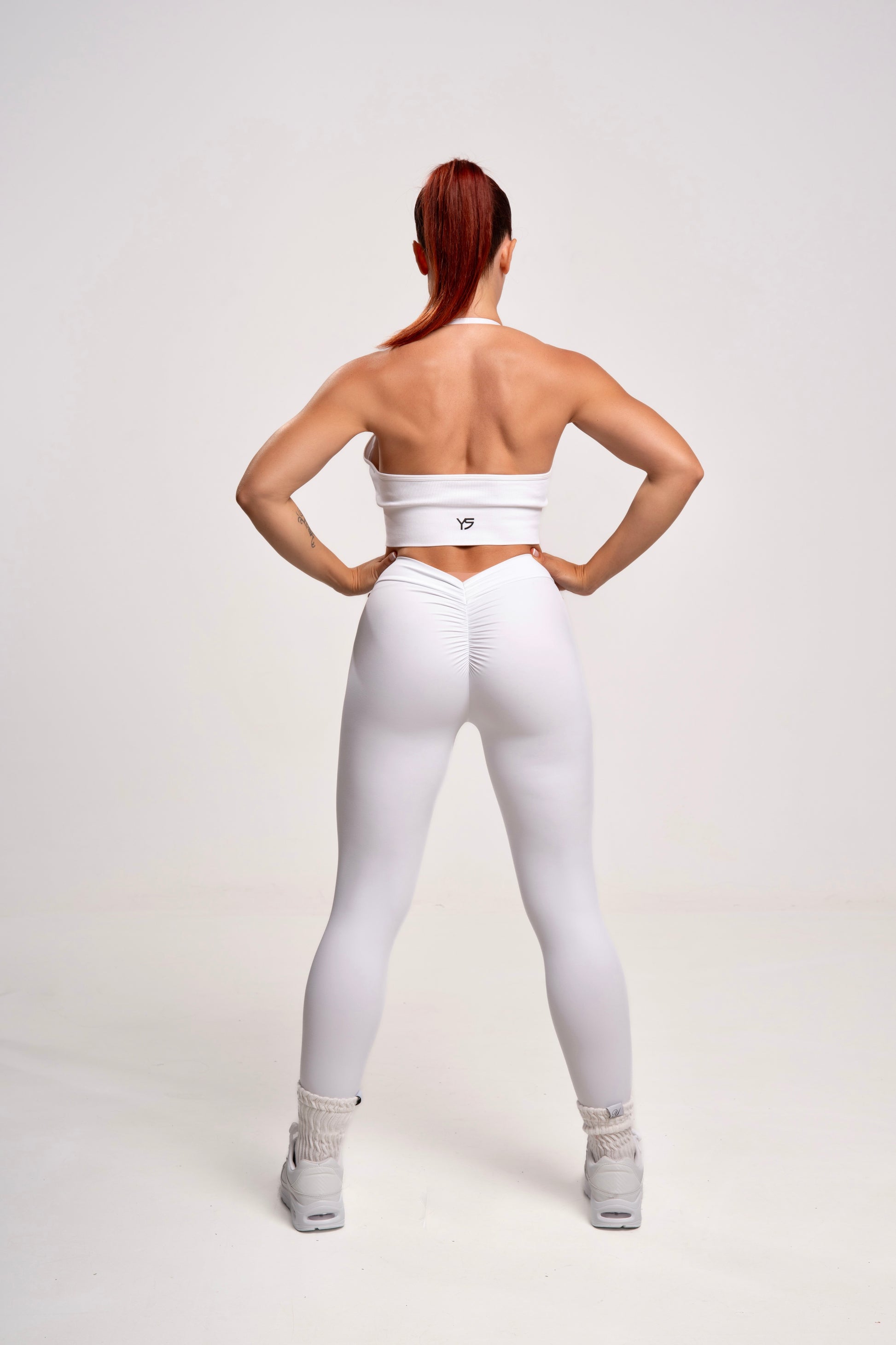 Leggings push up mujer color blancos