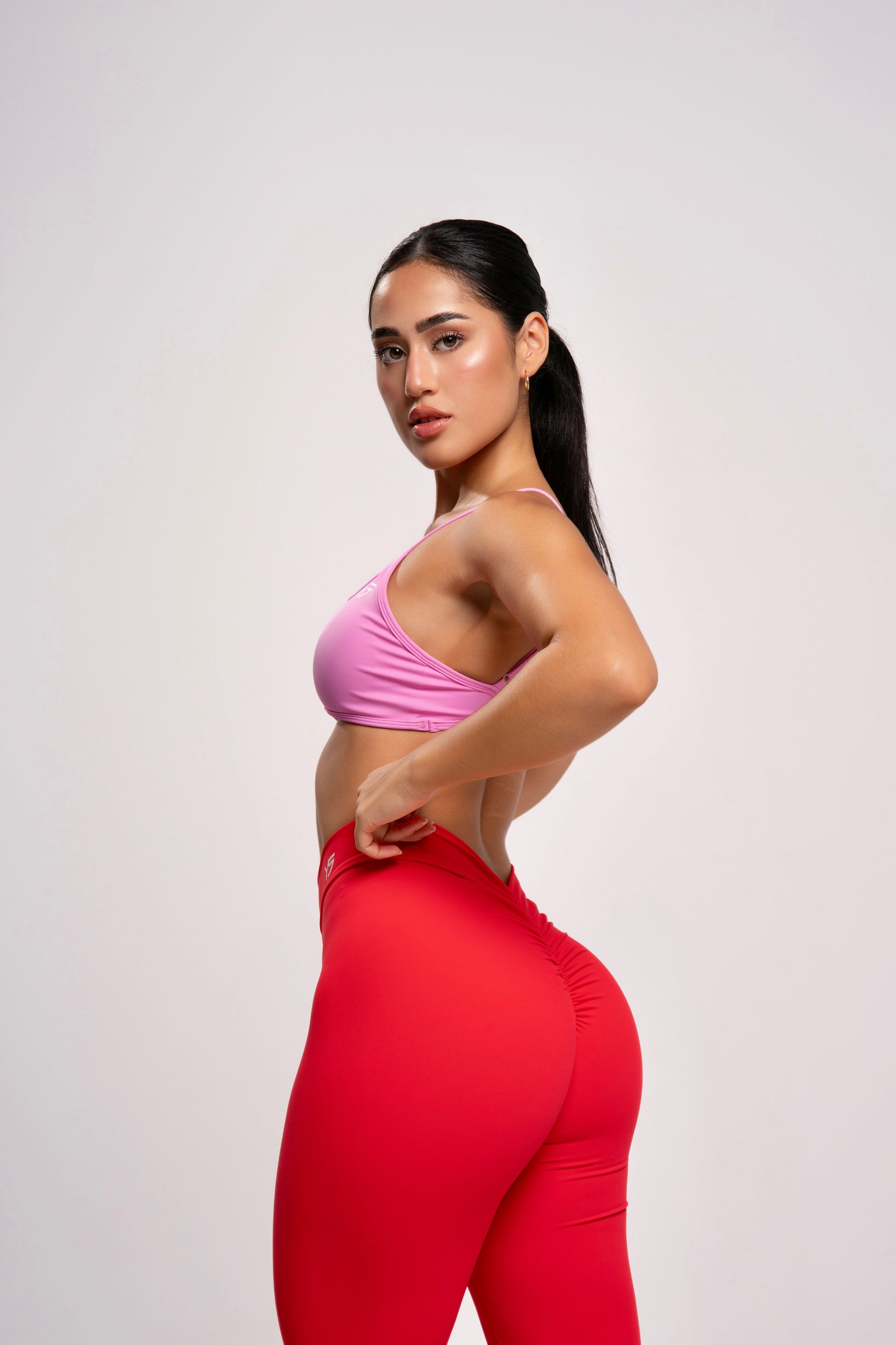 leggins deporte mujer rojos