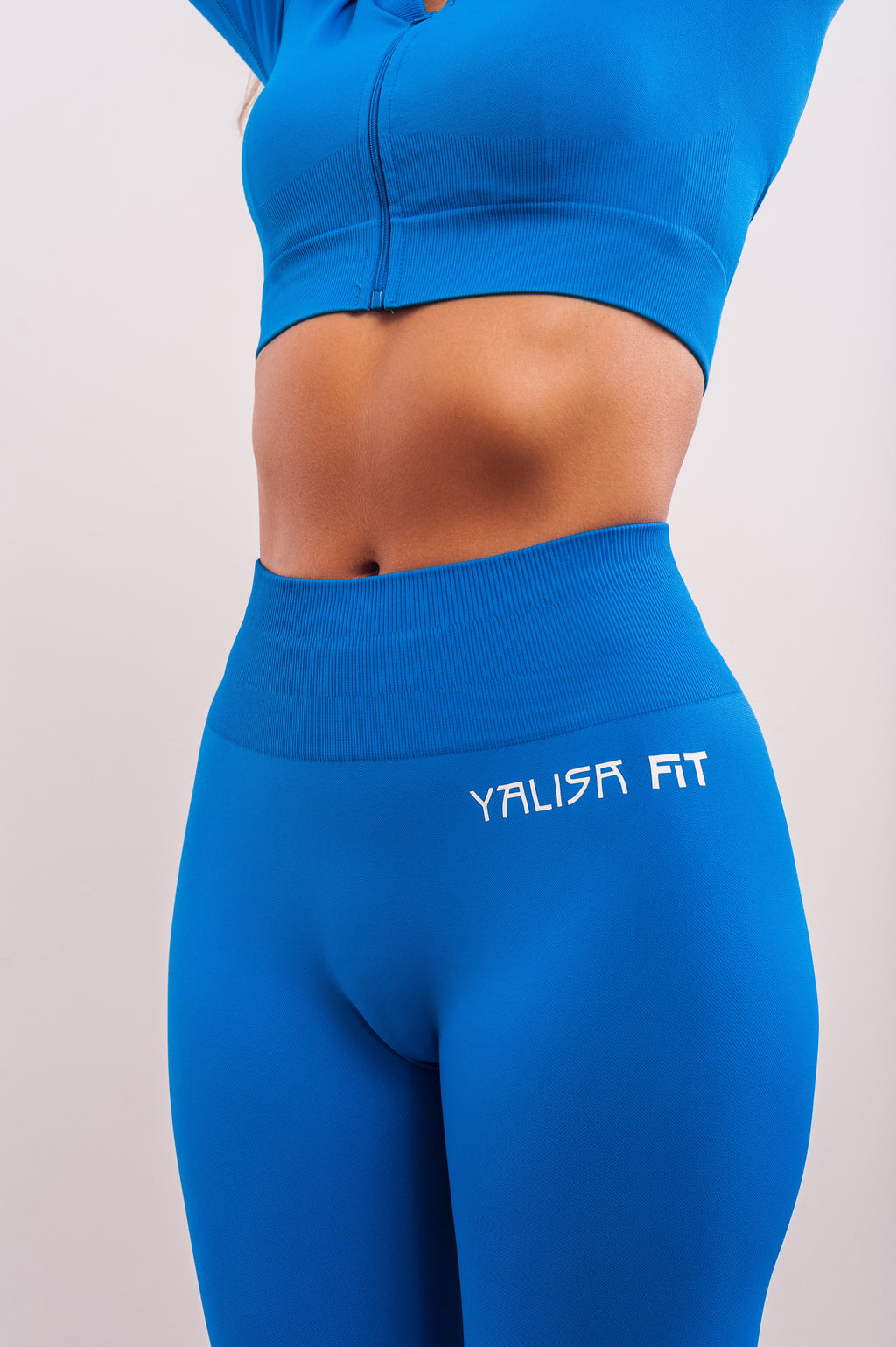 Leggins de mujer para cintura alta de color azul