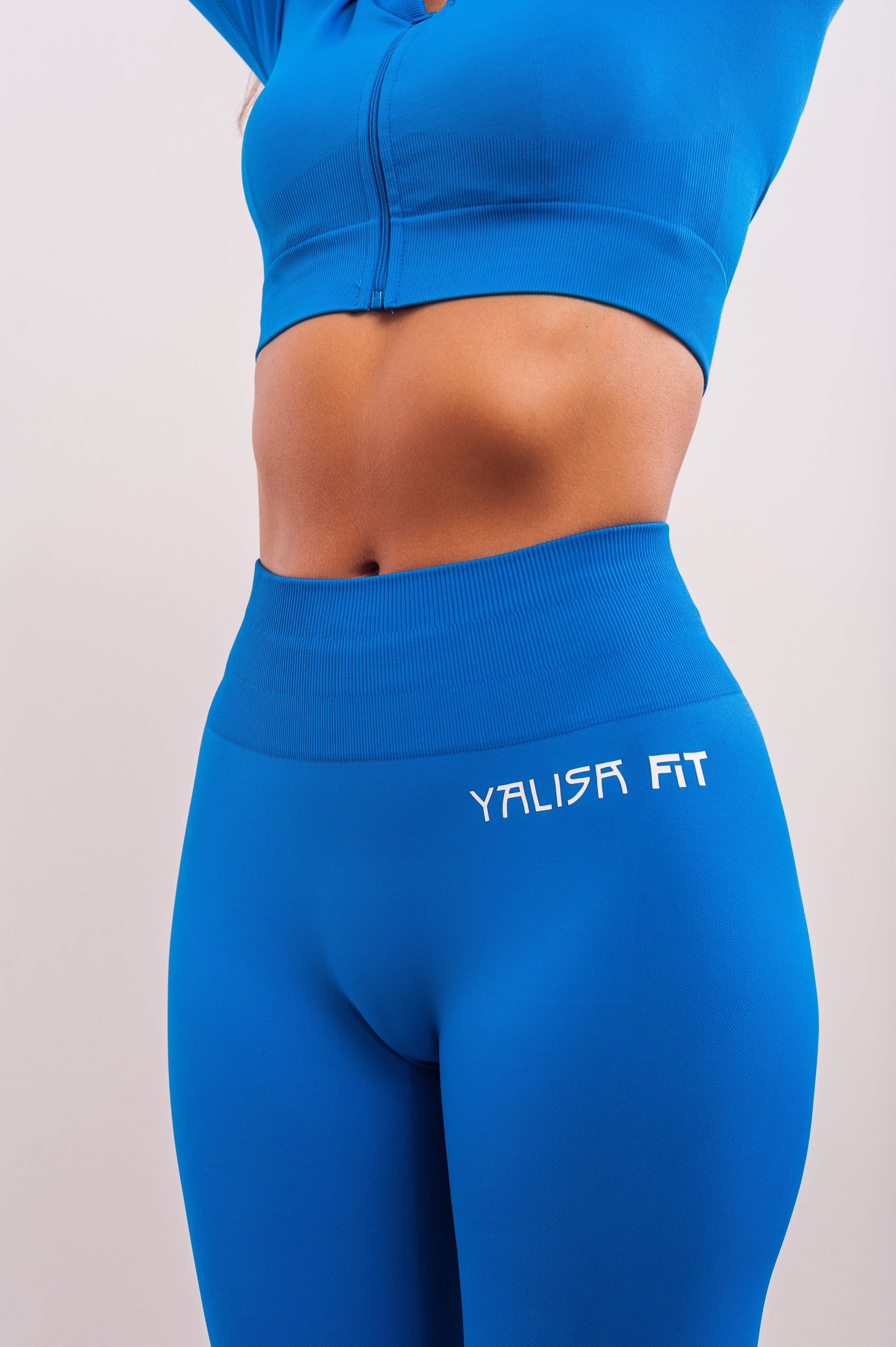 Leggins de mujer para cintura alta de color azul