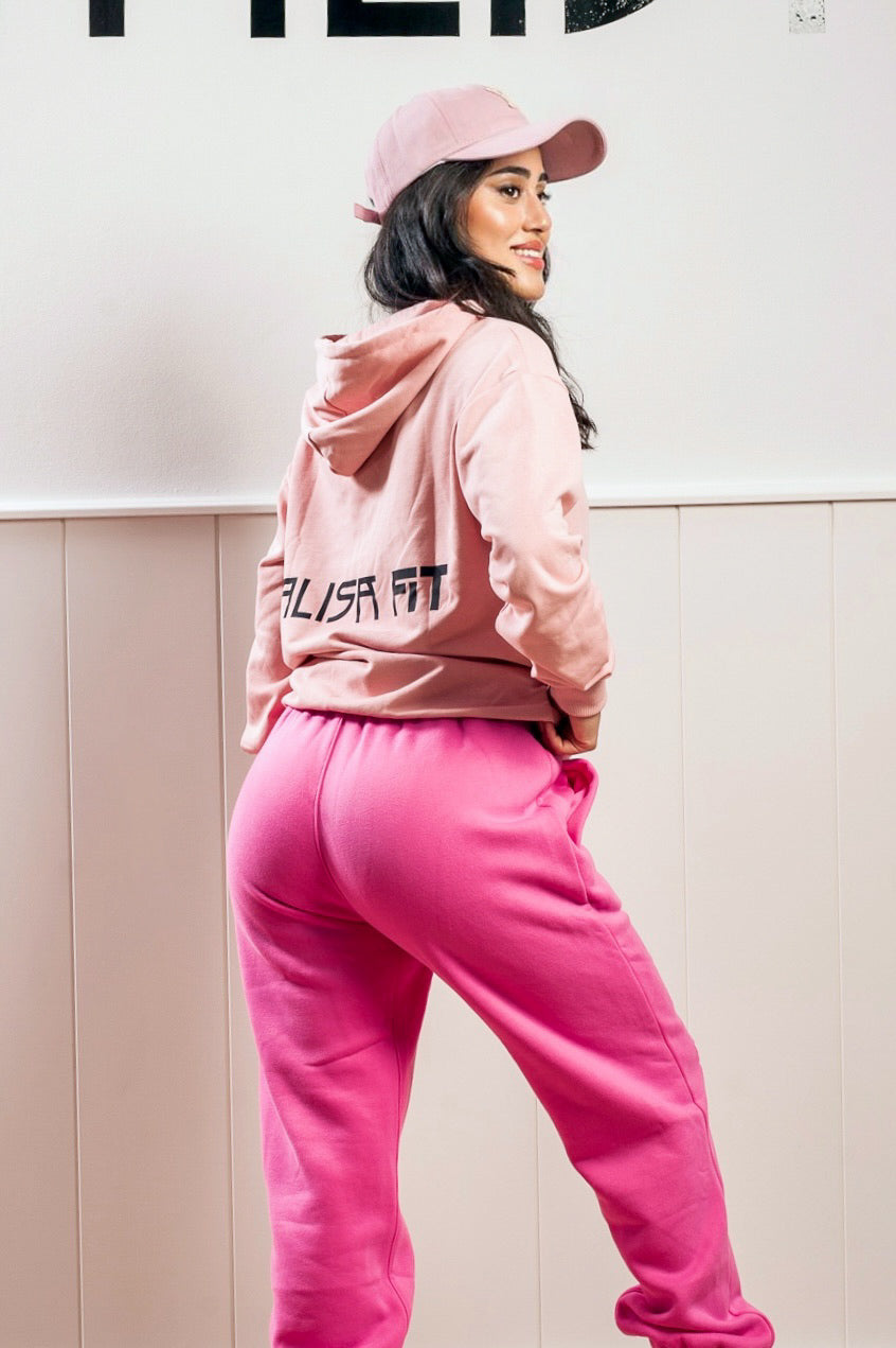 Pantalon jogger mujer deportivo de color fucsia