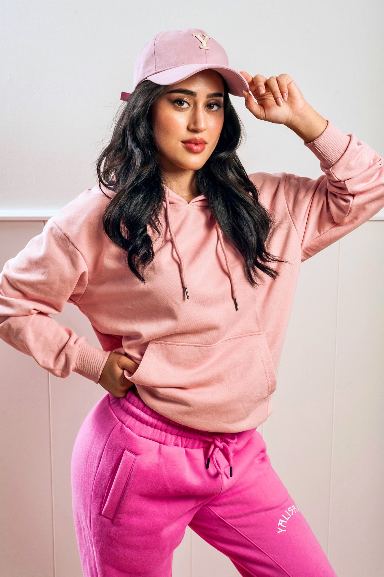 Sudadera chandal de mujer de color rosa