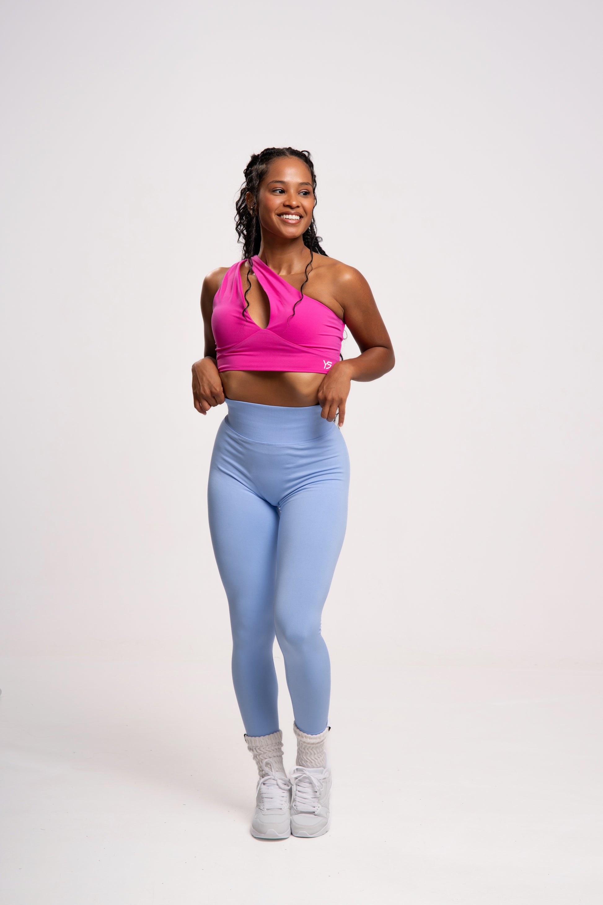 top deportivo fucsia mujer