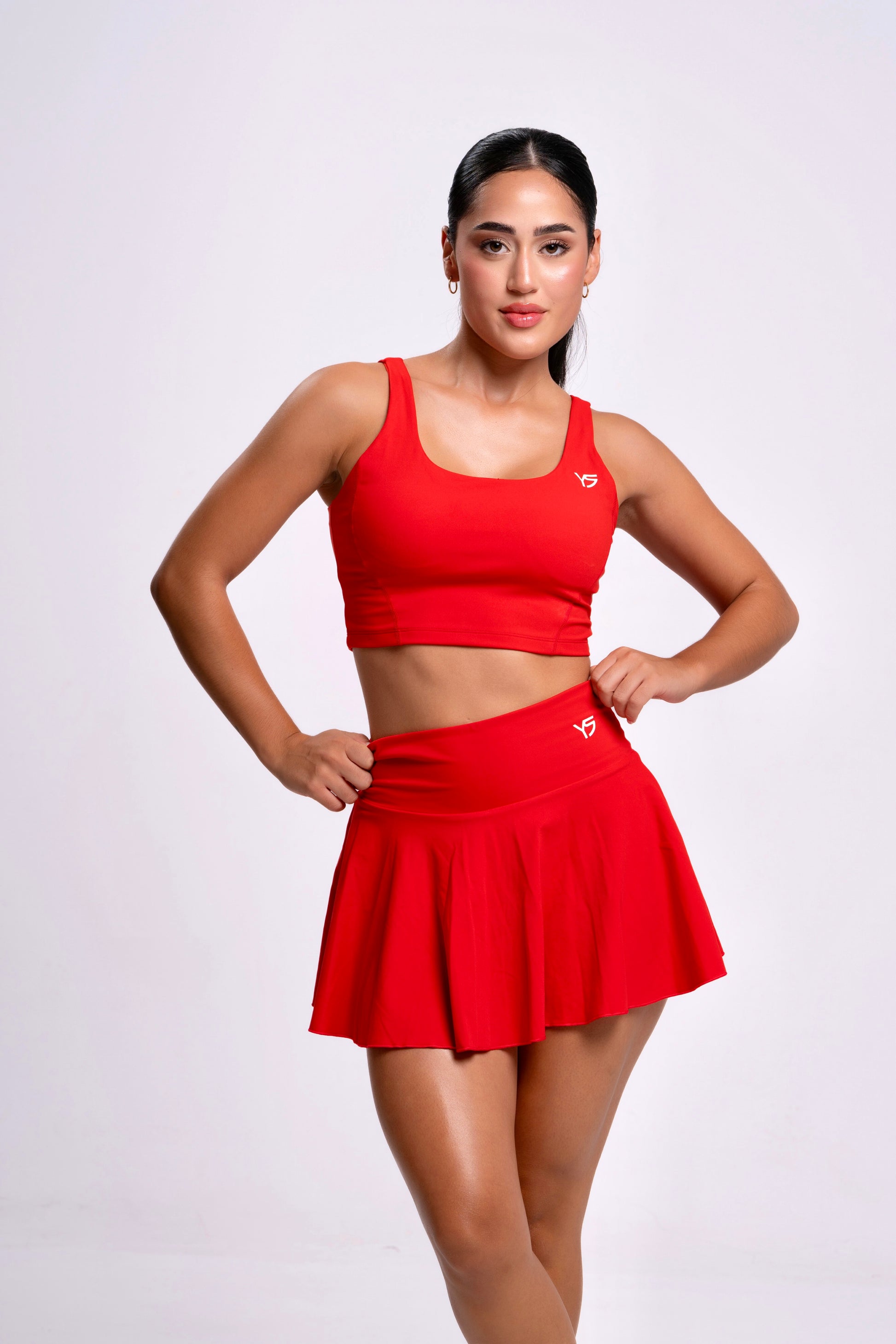 top deportivo mujer rojo
